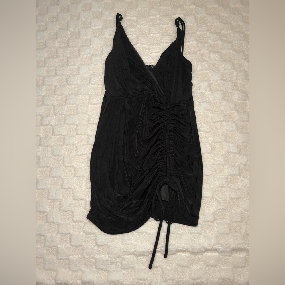 Black mini dress